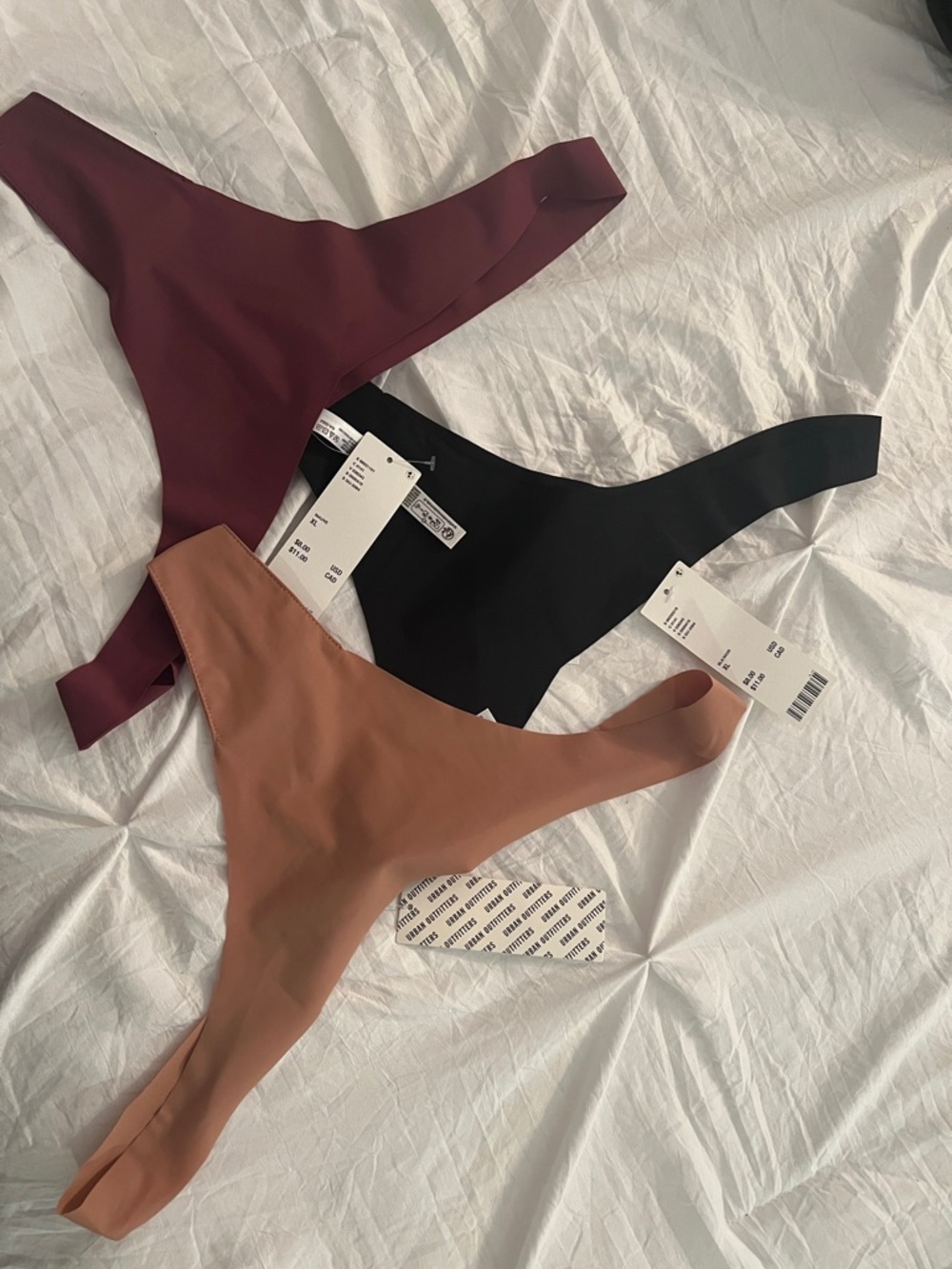 $24 NWTs Urban Outfitters Out From Under Second Skin Fusion Thongs